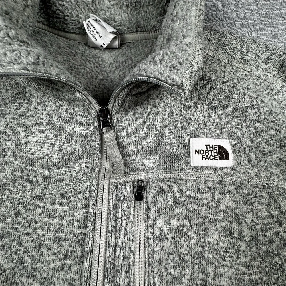 Northface Gordon Lyons Full-Zip Jacket Men M Cream Fleece‎ Hiking Gorpcore